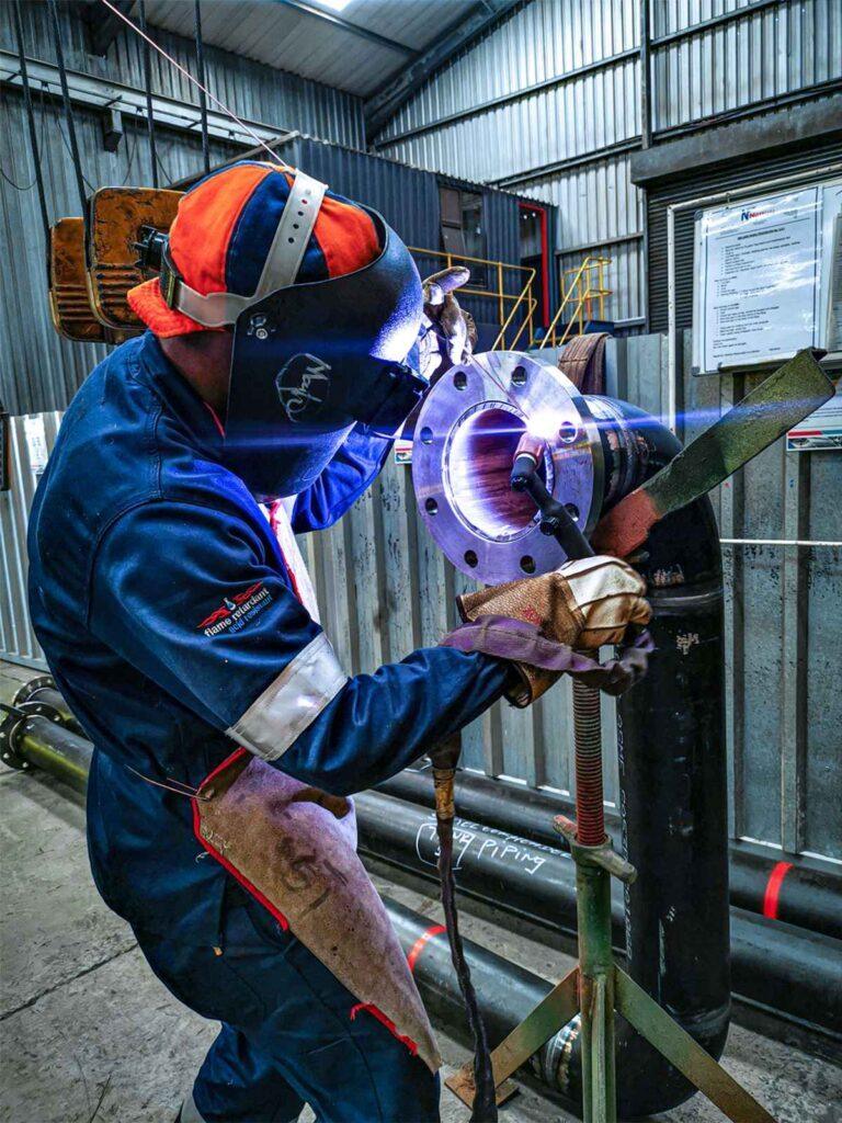 Industrial welding and pipe fabrication